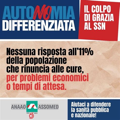 Campagna Anaao AutoNOmia differenziata divario di spesa fra città