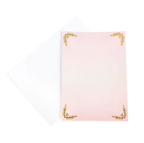 Blush Glam Flat Cards & Envelopes by Recollections™, 5" x 7" | Michaels