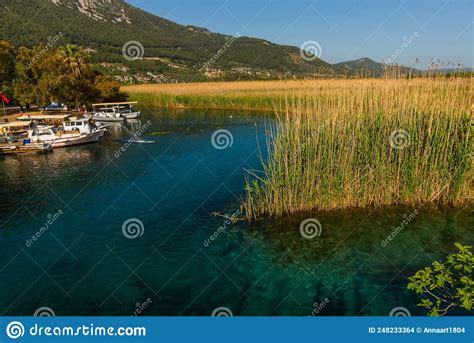 Akyaka Mugla Turkey Sightseeing Boats For Tourists On The Azmak