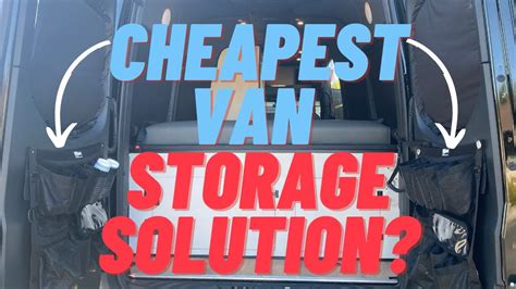 Van Life Rear Door Storage Solution For Under 40 For Camper Vans Youtube