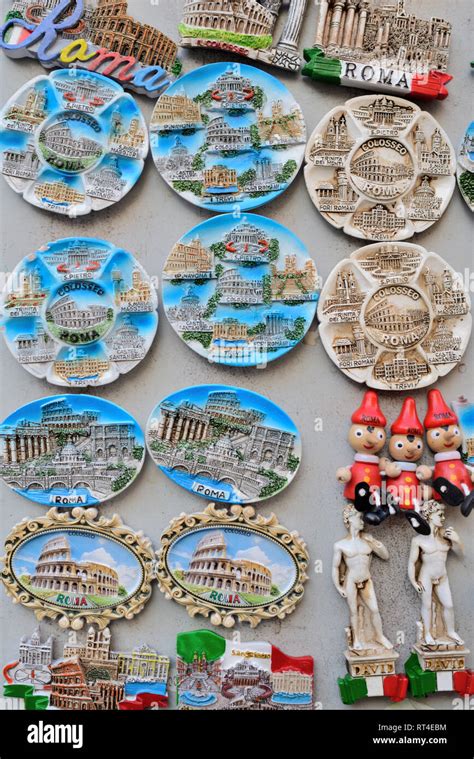 Fridge Magnets Or Souvenirs Of Roman Landmarks For Sale In Gift Shop