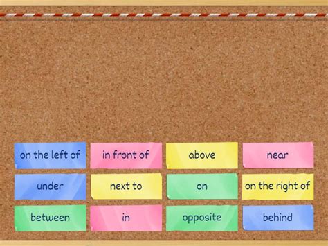 Prepositions Of Place Speakout Elem Cada Oveja Con Su Pareja