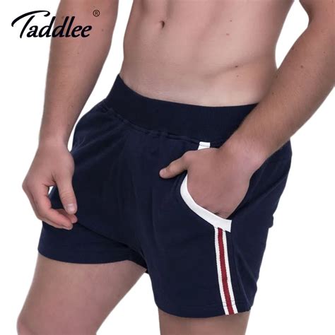 Taddlee Marque Hommes De Coton Pantalon Court Shorts Gay Bermudas