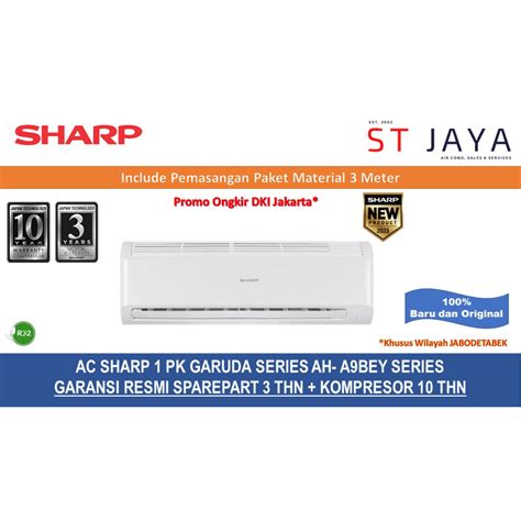 Jual Pasang Ac Sharp Ah Bey Bey Pk Pk Garuda Series Shopee