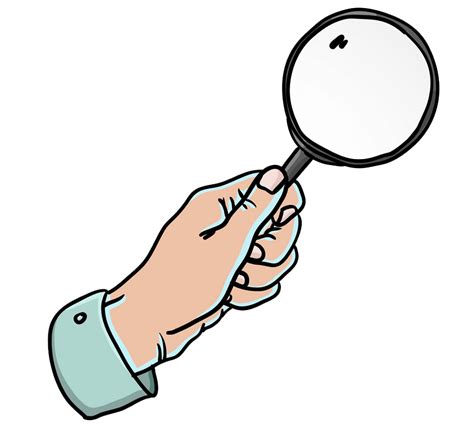 Hand Holding Magnifying Glass Clipart Transparent Clipart World