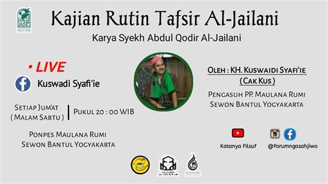 Ngaji Rutin Kitab Tafsir Al Jailani Karya Syekh Abdul Qodir Al Jailani