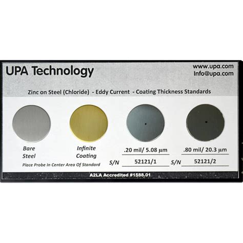 Plated Eddy Current Calibration Standards Upa Technology