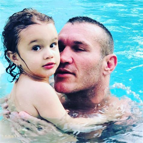 Wwe Superstar Randy Orton Swimming With His Adorable Two Year Old