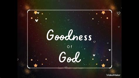 Goodness Of God Cover Youtube