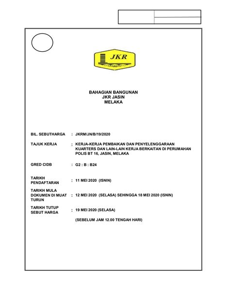 Senarai Kod Bidang Cidb 2020 Pdf Cidb Jadual Senarai Pengkhususan