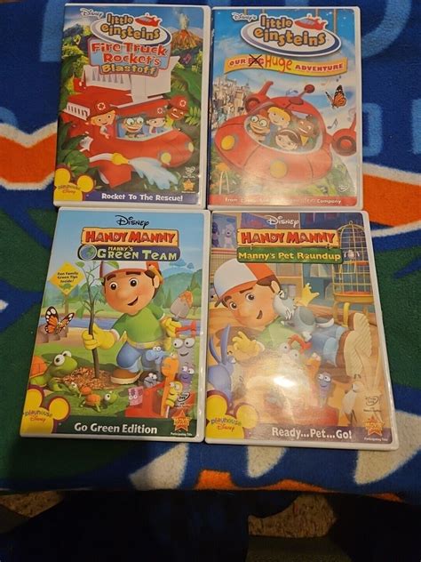 2x Little Einsteins Childrens Educational Dvds And 2 Handy Manny Dvds 4