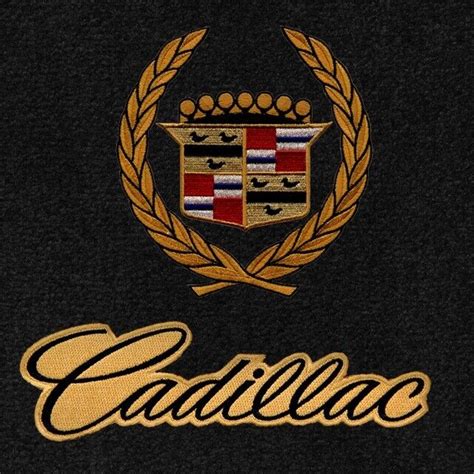 Lloyd Luxe Mat Set For Eldorado W Cadillac Crest Gold W Black