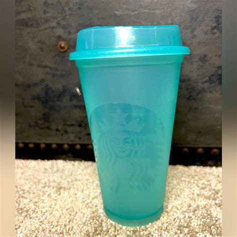 Starbucks Kitchen Starbucks Reusable Hot Cup Tiffany Blue Green