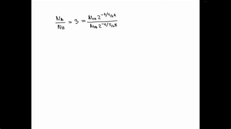 Solved Two Radioactive Nuclei A And B Are Present In Equal Numbers