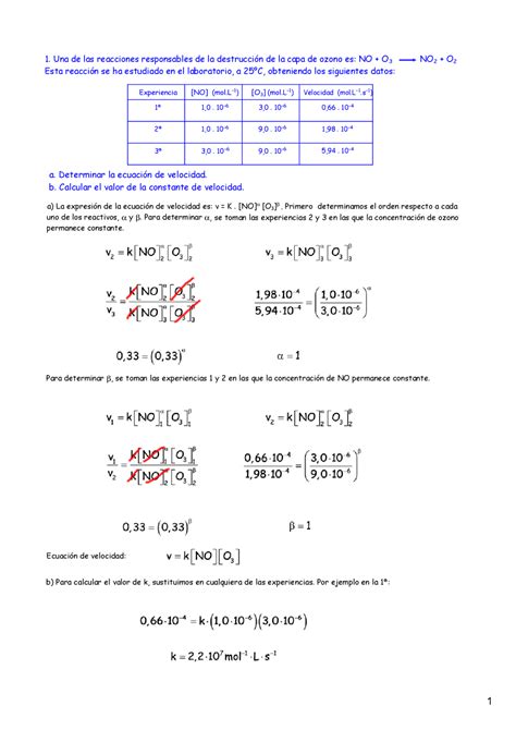 Cinetica Quimica Resuelto Apuntes De Química Docsity