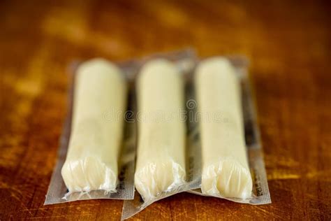 Individually Wrapped Cheese Stick Kids Snack Stock Photo - Image of ...