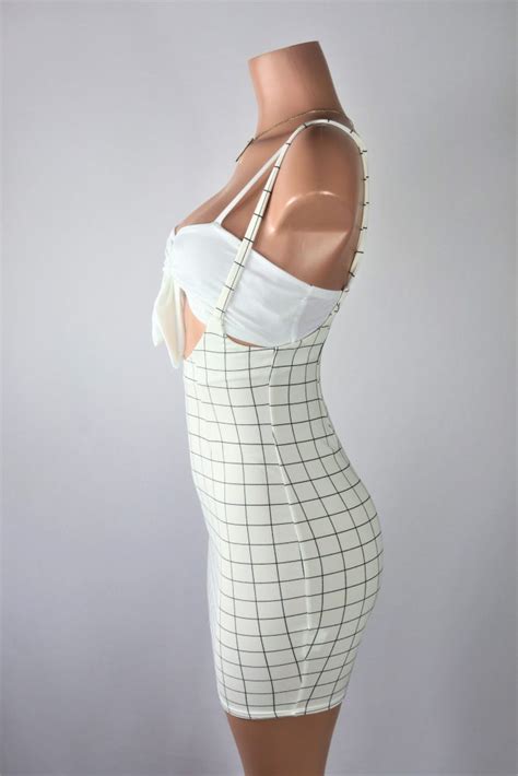 White Plaid Suspender Skirt Set Final Sale Needmystyle