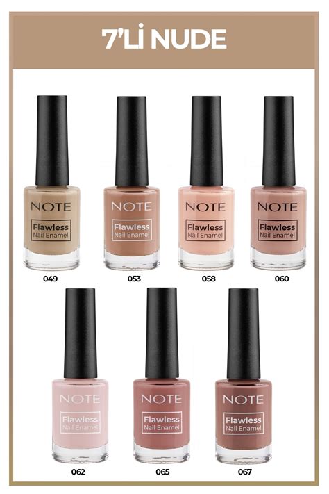 Note Cosmetics Nail Flawless 7 li Nude Oje Seti Fiyatı Yorumları