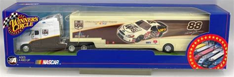 2001 Trailer Rig 88 Dale Jarrett UPS Brown White Rig NASCAR 1 64