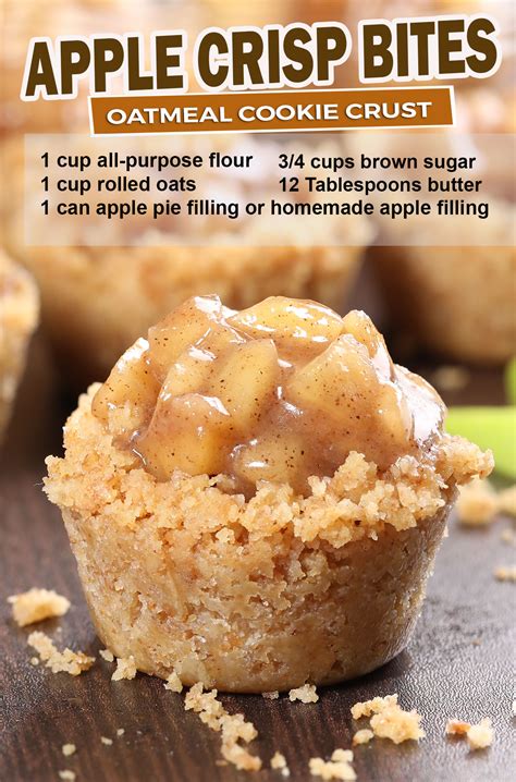 Apple Crisp Bites Cakescottage