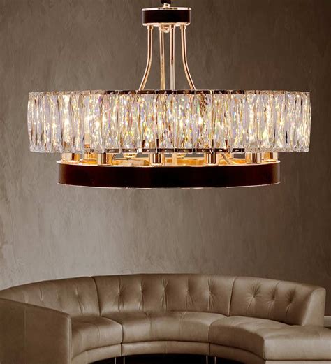 Buy Delmas Black and Gold Crystal Empire Chandelier by Kapoor ...