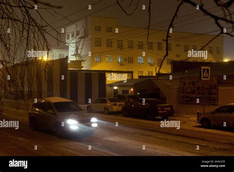 A Car Passes The Prison Where Russian Pussy Riot Punk Band Member Nadia