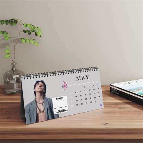 Bts Desk Calendar Kpop Gifts For Army Album Bt Jimin V Taehyung