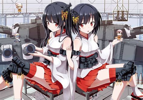 애니메이션 애니메이션 소녀들 Kantai Collection Yamashiro KanColle Fusou