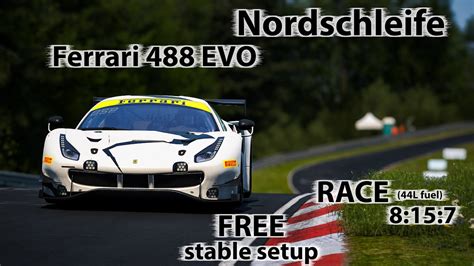 ACC 1 10 Ferrari 488 EVO GT3 Nordschleife FREE Stable Race Setup