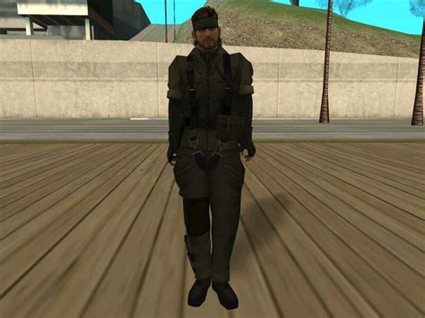 Gta San Andreas Naked Snake With Bandana And Without Eyepatch From