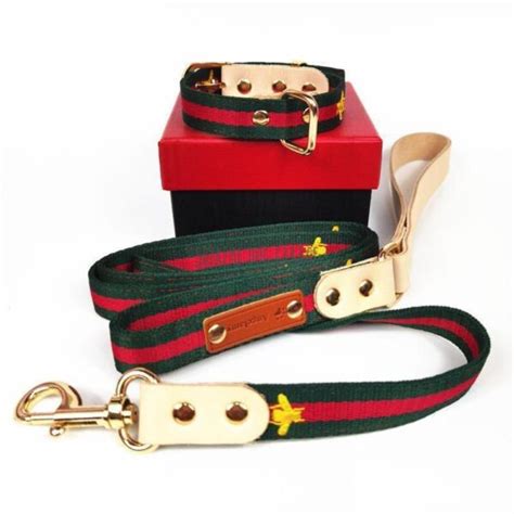 Luxury Designer Dog Collar And Leash Supreme Dog Garage