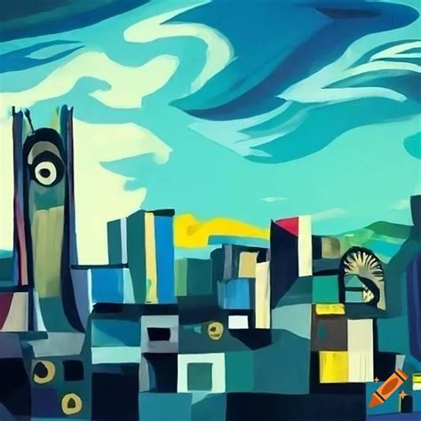 Maracay City In Picasso Style Artwork On Craiyon