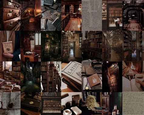 70 PCS Dark Academia Wall Collage Kit Librarycore Aesthetic Photo