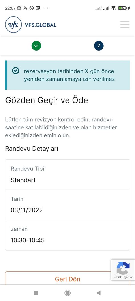 VFS Global Vize Randevu Tarihi Değiştirememe Şikayetvar