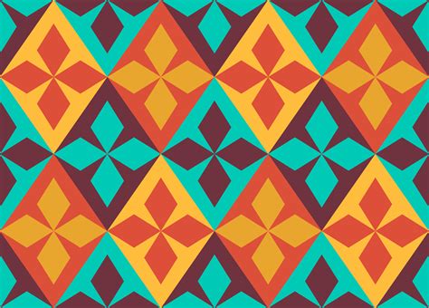 Retro Geometric Rhombus Pattern Background PNG | OnlyGFX.com