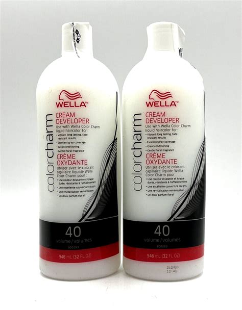 Wella Color Charm Cream Developer Volume Oz Pack Hair Color