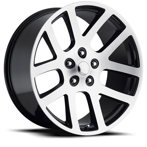 Factory Reproductions Wheels Fr Ram Srt Black Machine Face Rim