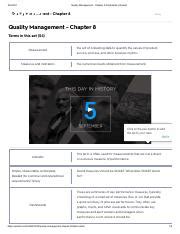 Quality Management Chapter 8 Flashcards Quizlet Pdf 9 3 2021