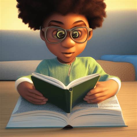 Joli garçon afro américain de style Pixar 3D Creative Fabrica