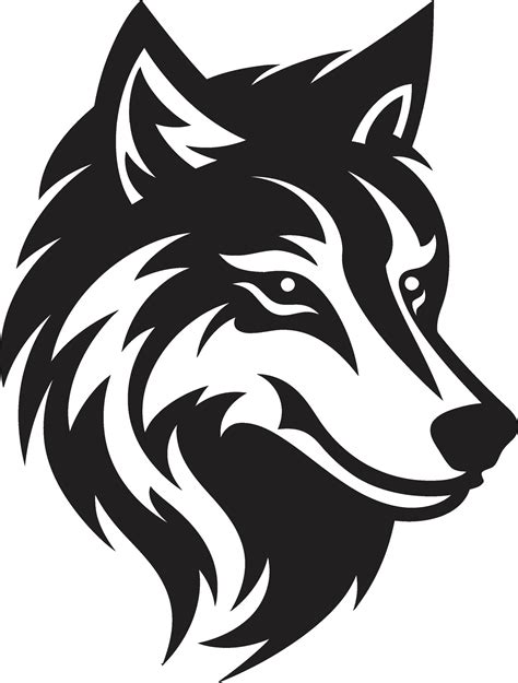 Black Wolf Majesty Emblem Fierce Wolf Logo Vector 32356903 Vector Art at Vecteezy