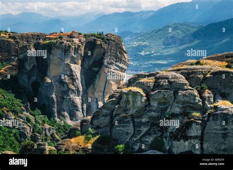 The Holy Monastery Of St Stephen At The Complex Of Meteora Monasteries