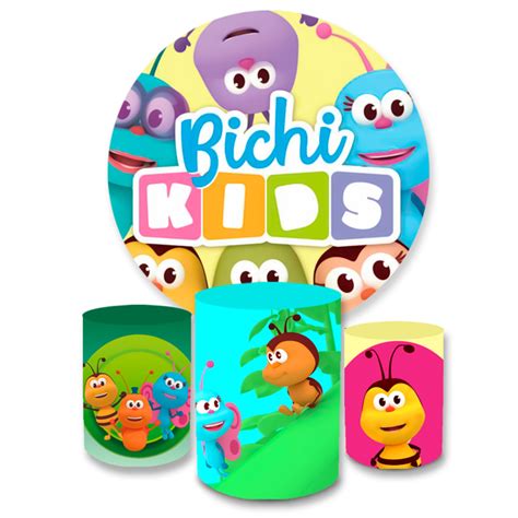 Kit Capa Painel Trio Cilindros BichiKids Loja Bibi Painéis