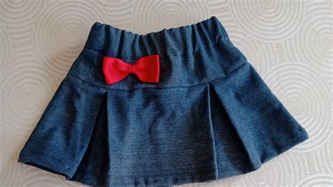 Descobrir 70 imagem como fazer saia infantil perna de calça jeans