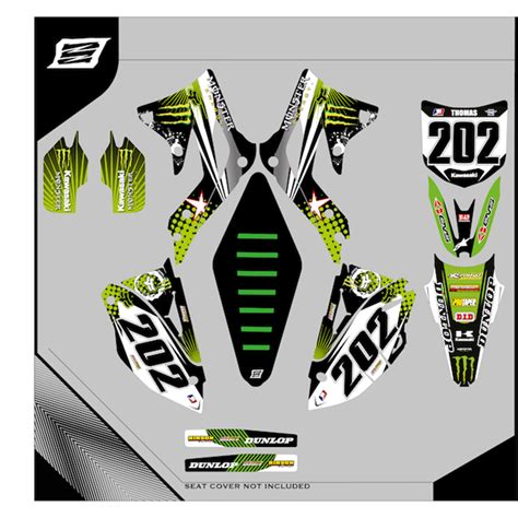 Custom Graphics Kawasaki Klx 450 Motard Enduro Lamination Type Standard