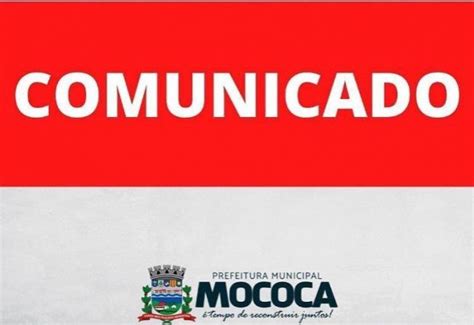 Not Cia Comunicado Prefeitura Municipal De Mococa