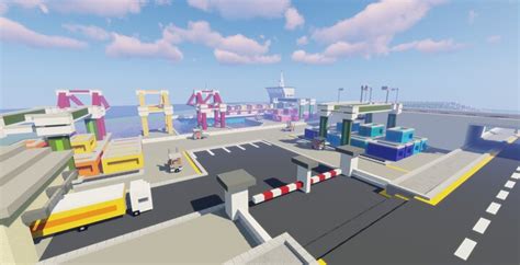 Modern Cargo Port Minecraft Map