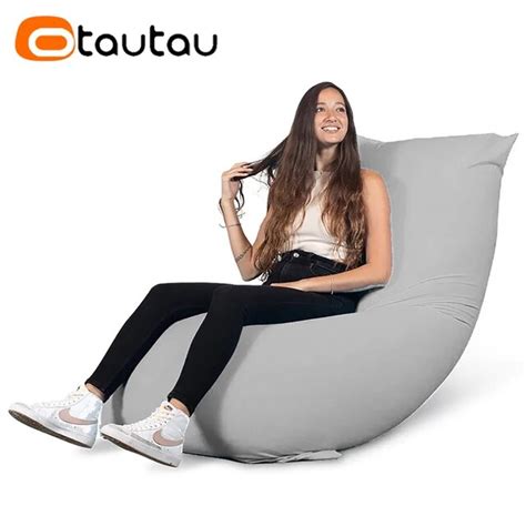 Otautau Elastic Bean Bag Lounger Cover Without Filler Lazy Floor Sofa