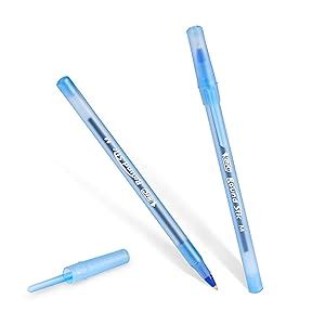 Bic Round Stic Xtra Life Blue Ballpoint Pens Medium Point Mm