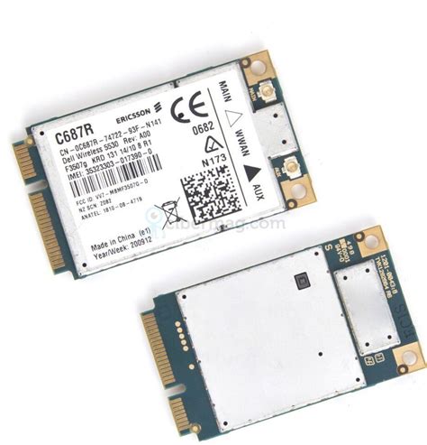 Dell Wireless 5530 HSPA 3G GPS Mini Card WWAN Ericsson F3507G C687R E6