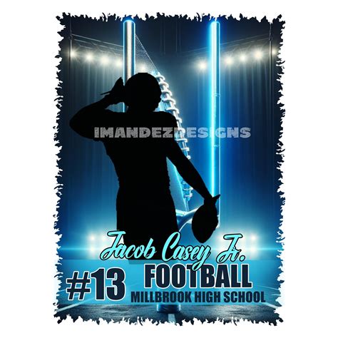 Football Tshirt Design Template, Custom Fooball Tee Design, Printable ...